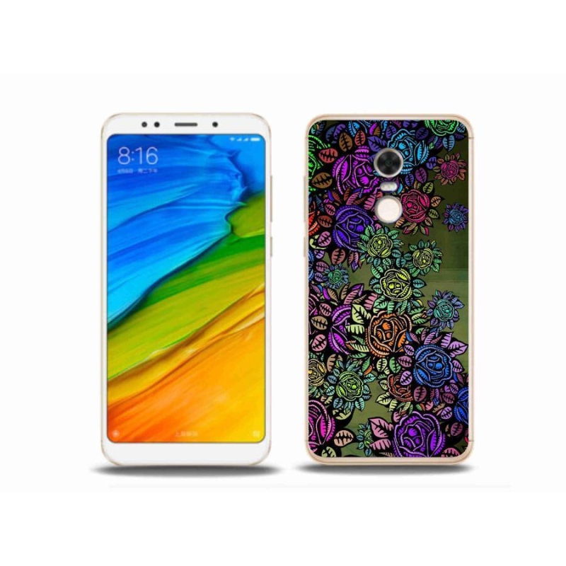 Gelový kryt mmCase na mobil Xiaomi Redmi 5 Plus - květiny 6