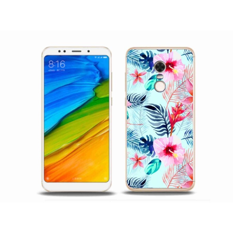 Gelový kryt mmCase na mobil Xiaomi Redmi 5 Plus - květiny