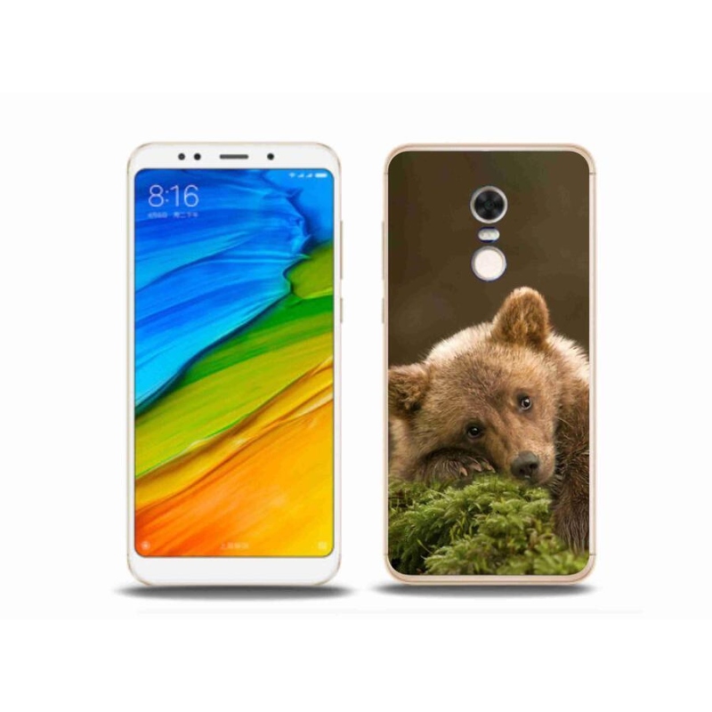 Gelový kryt mmCase na mobil Xiaomi Redmi 5 Plus - medvěd