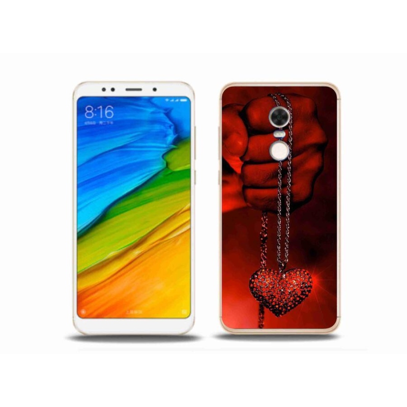 Gelový kryt mmCase na mobil Xiaomi Redmi 5 Plus - náhrdelník