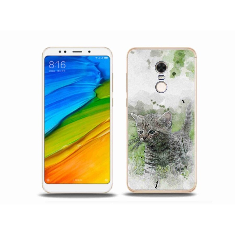 Gelový kryt mmCase na mobil Xiaomi Redmi 5 Plus - roztomilé kotě 1