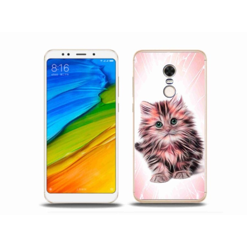 Gelový kryt mmCase na mobil Xiaomi Redmi 5 Plus - roztomilé kotě