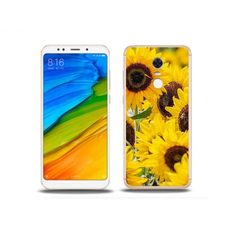 Gelový kryt mmCase na mobil Xiaomi Redmi 5 Plus - slunečnice
