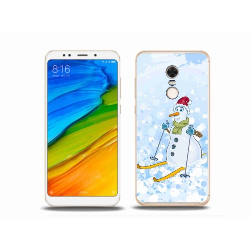 Gelový kryt mmCase na mobil Xiaomi Redmi 5 Plus - sněhulák
