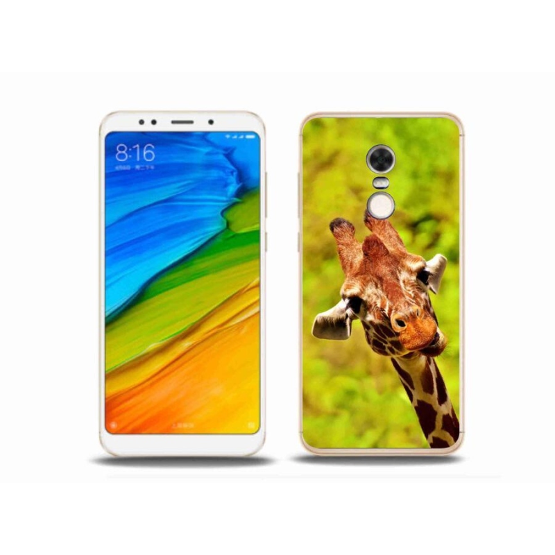 Gelový kryt mmCase na mobil Xiaomi Redmi 5 Plus - žirafa