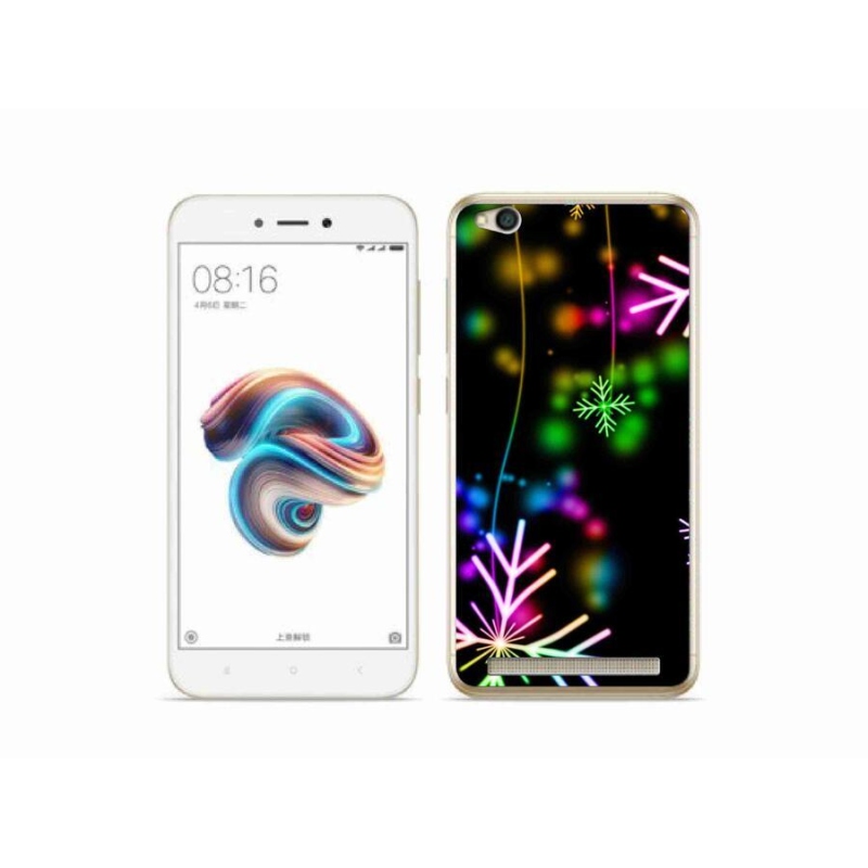 Gelový kryt mmCase na mobil Xiaomi Redmi 5A - barevné vločky