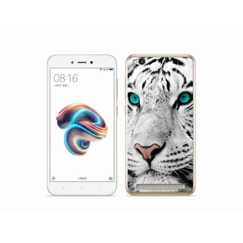 Gelový kryt mmCase na mobil Xiaomi Redmi 5A - bílý tygr