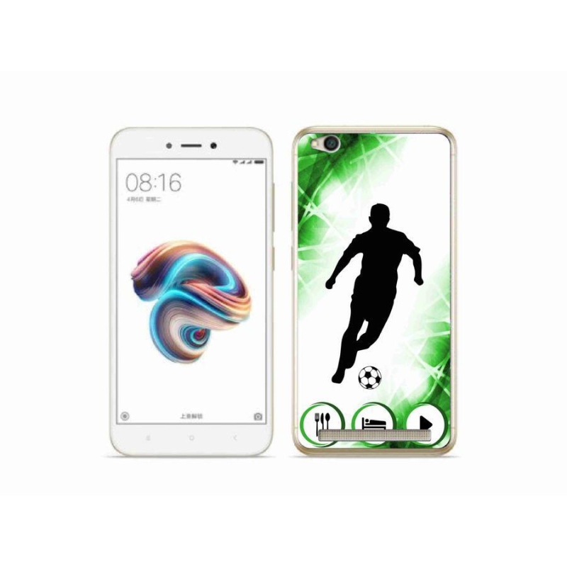 Gelový kryt mmCase na mobil Xiaomi Redmi 5A - fotbalista
