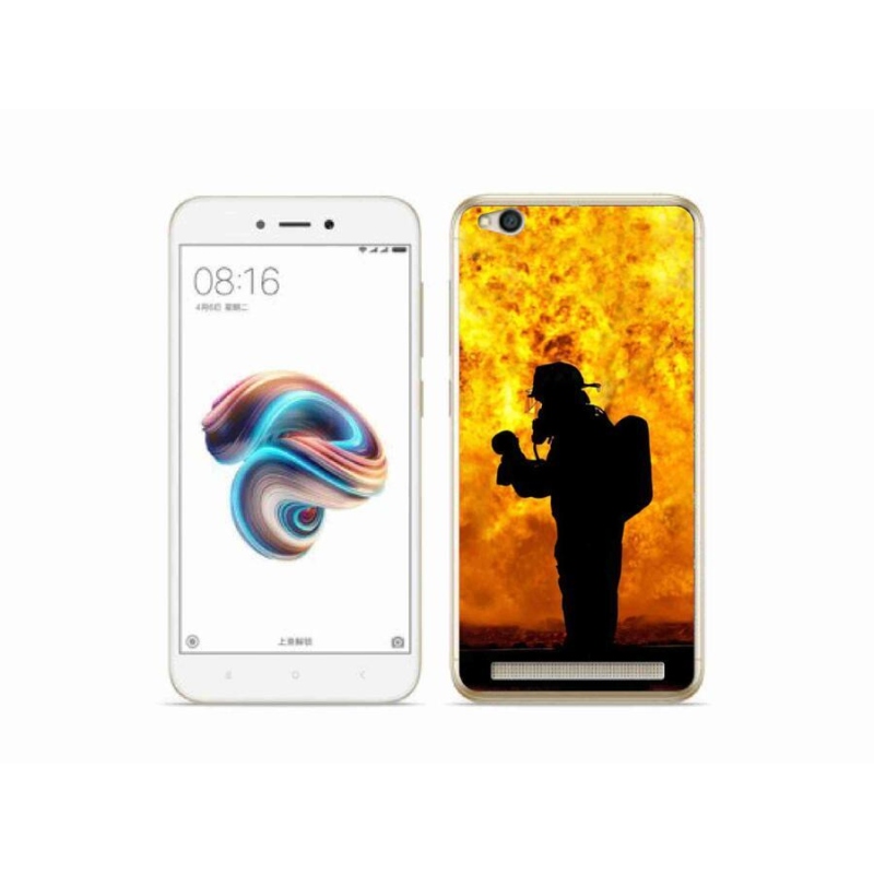 Gelový kryt mmCase na mobil Xiaomi Redmi 5A - hasič