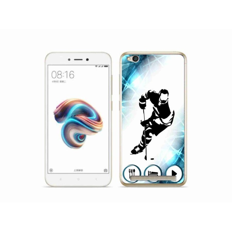 Gelový kryt mmCase na mobil Xiaomi Redmi 5A - hokej 1