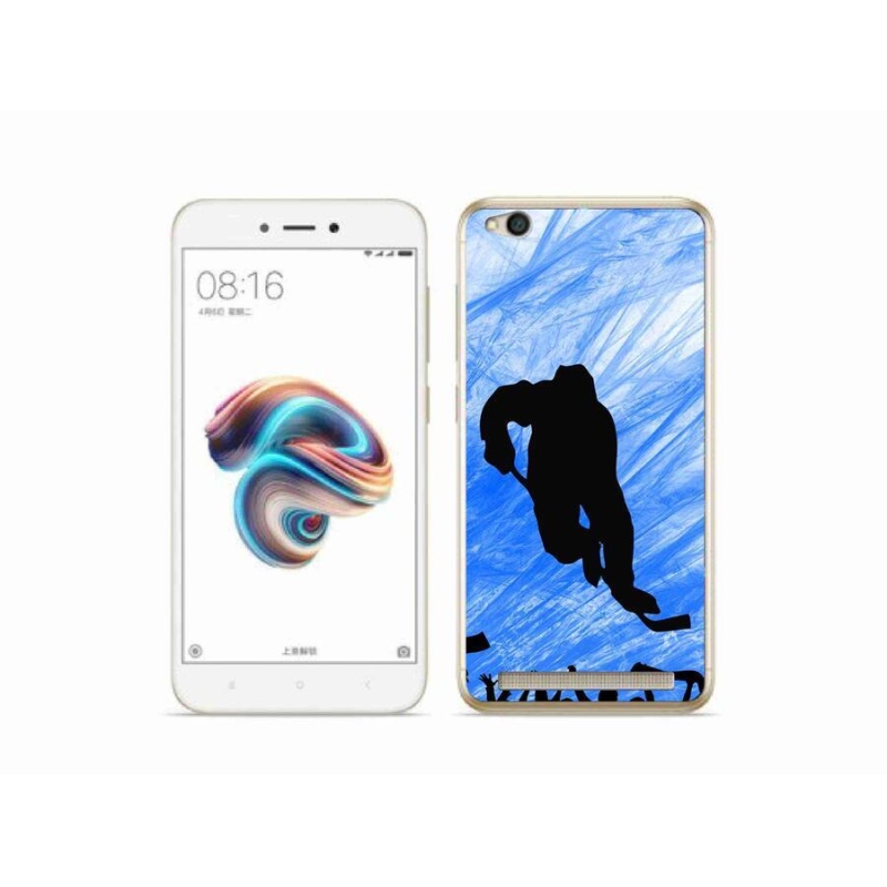 Gelový kryt mmCase na mobil Xiaomi Redmi 5A - hokejový hráč