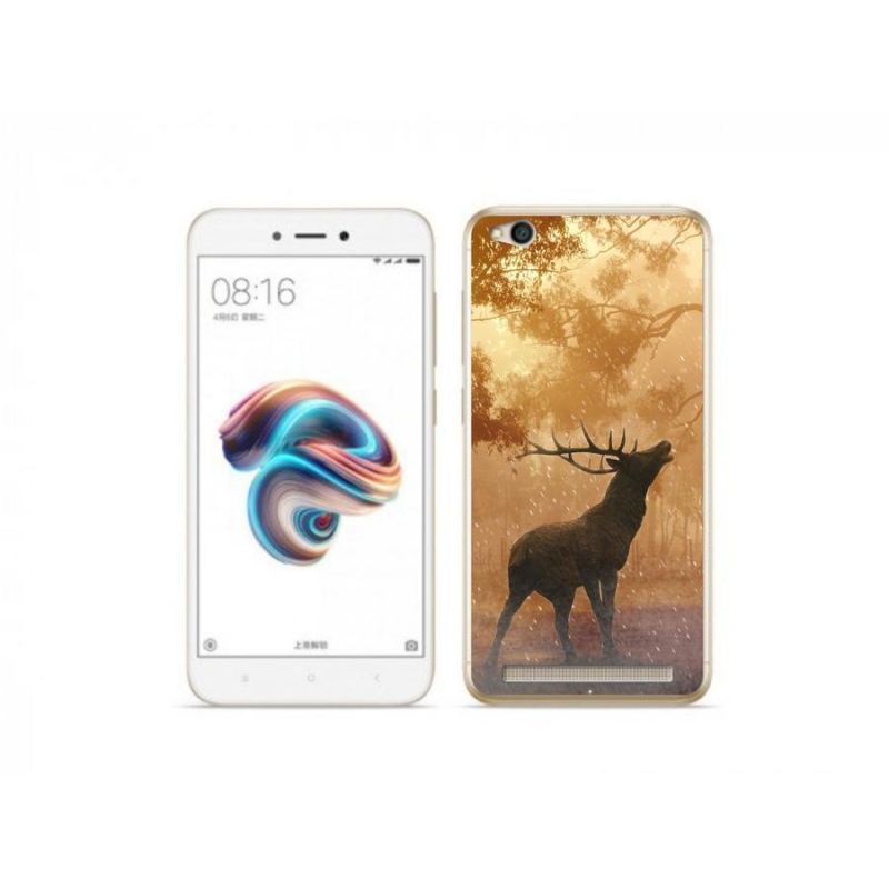 Gelový kryt mmCase na mobil Xiaomi Redmi 5A - jelen v říji