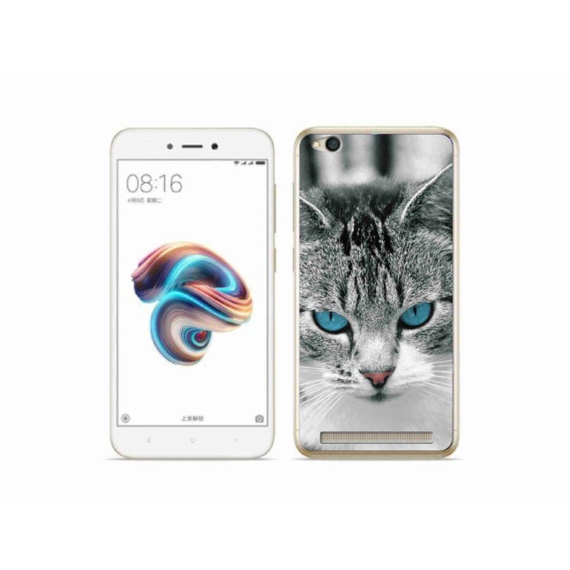 Gelový kryt mmCase na mobil Xiaomi Redmi 5A - kočičí pohled 1