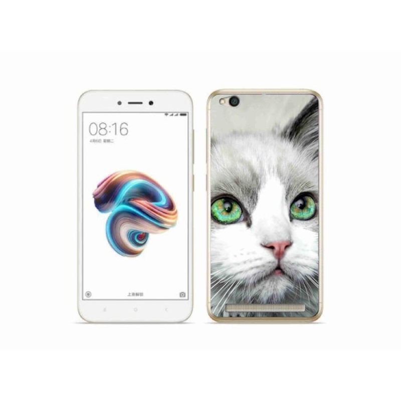Gelový kryt mmCase na mobil Xiaomi Redmi 5A - kočičí pohled