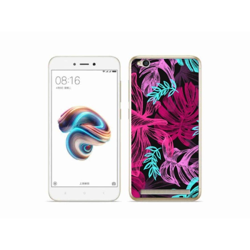 Gelový kryt mmCase na mobil Xiaomi Redmi 5A - květiny 1