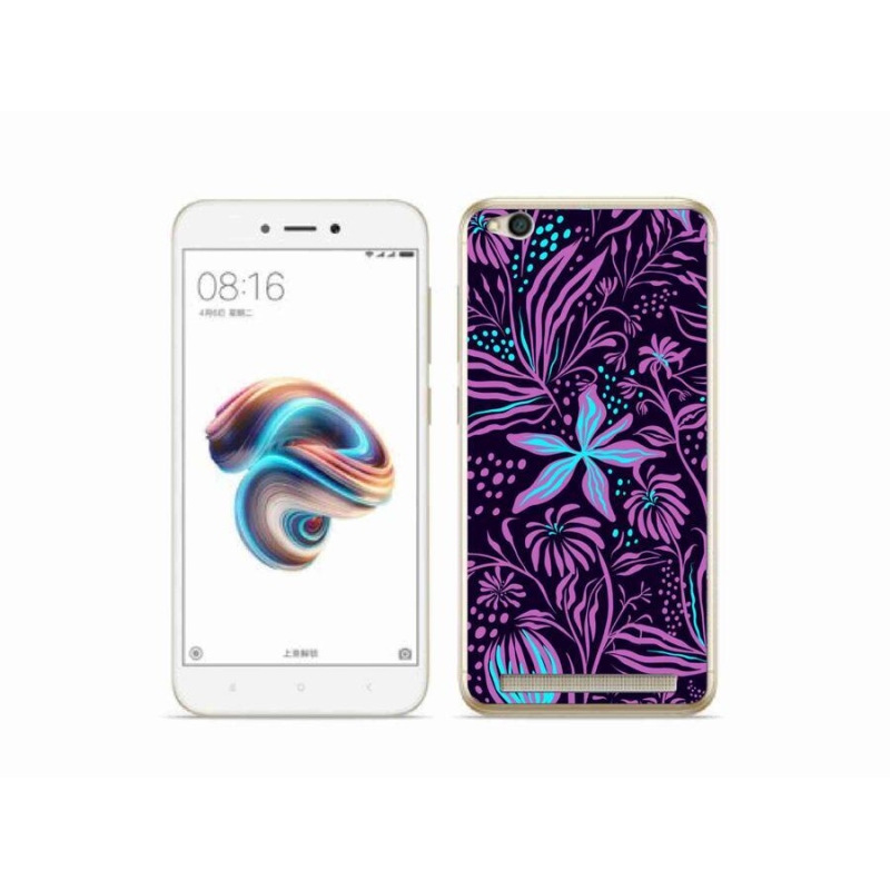Gelový kryt mmCase na mobil Xiaomi Redmi 5A - květiny 2