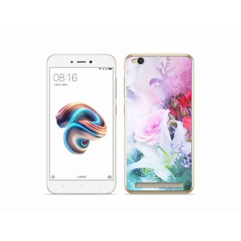 Gelový kryt mmCase na mobil Xiaomi Redmi 5A - květiny 4