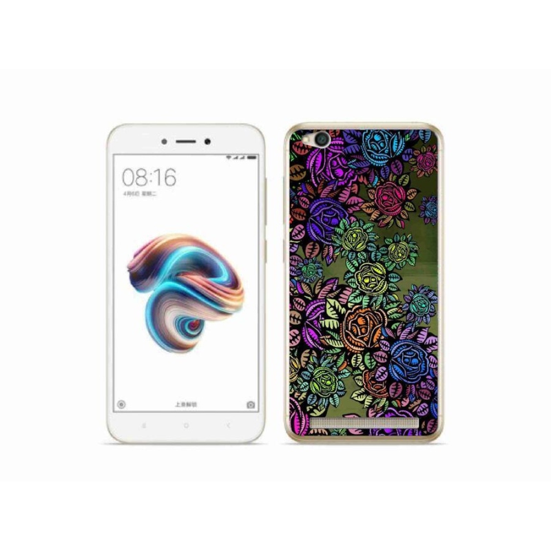 Gelový kryt mmCase na mobil Xiaomi Redmi 5A - květiny 6