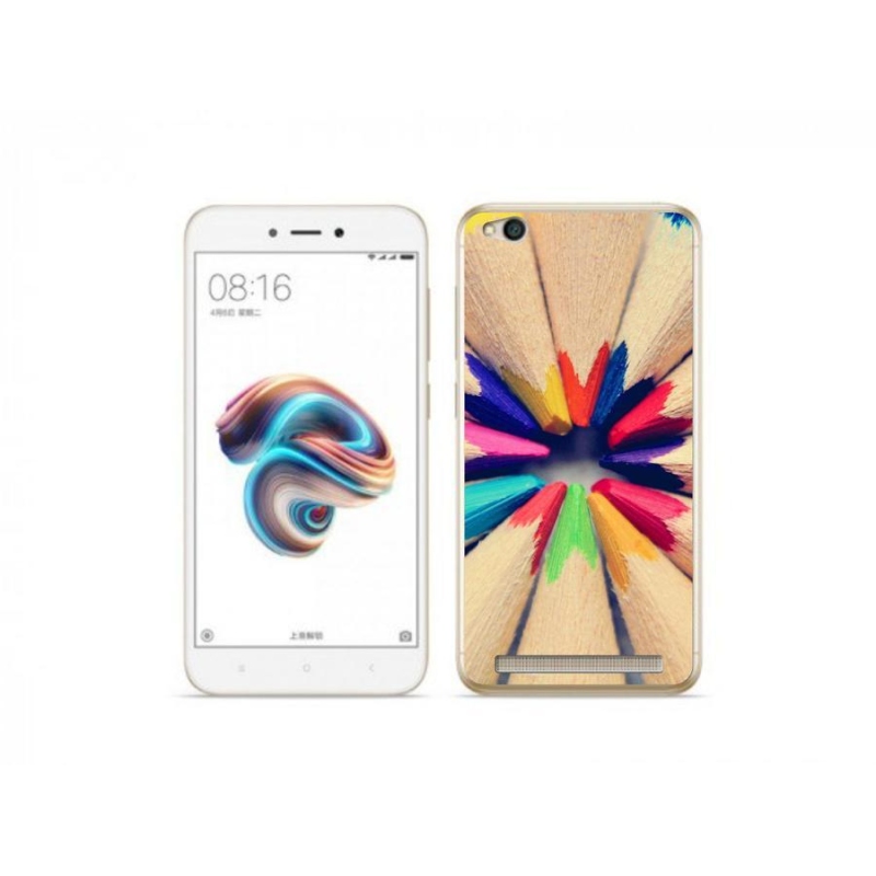 Gelový kryt mmCase na mobil Xiaomi Redmi 5A - pastelky