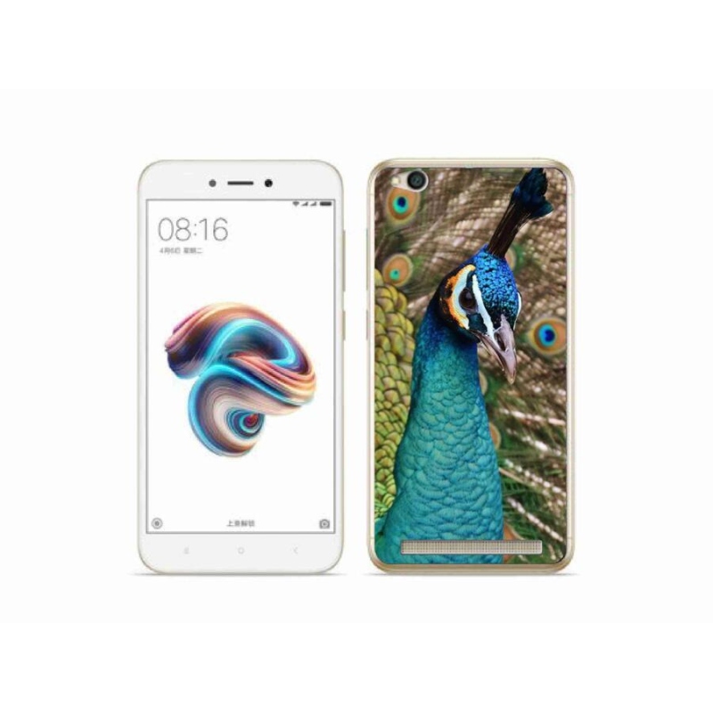 Gelový kryt mmCase na mobil Xiaomi Redmi 5A - páv