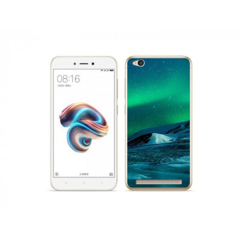 Gelový kryt mmCase na mobil Xiaomi Redmi 5A - polární záře