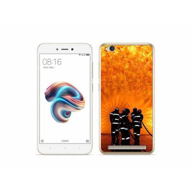 Gelový kryt mmCase na mobil Xiaomi Redmi 5A - požár