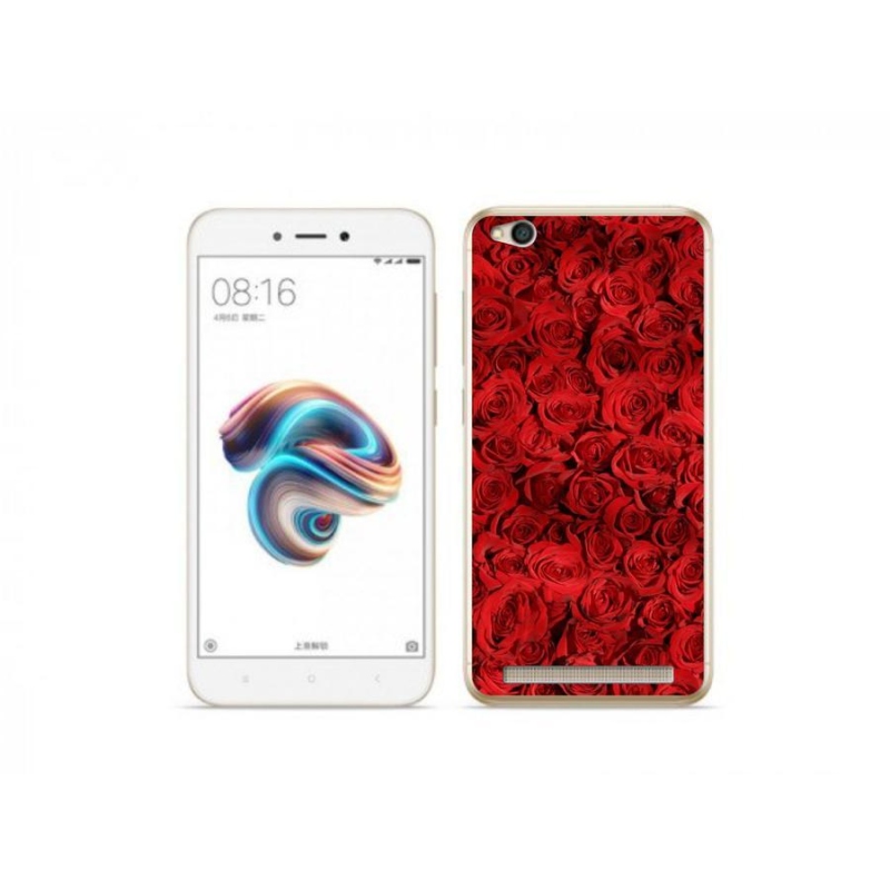 Gelový kryt mmCase na mobil Xiaomi Redmi 5A - růže