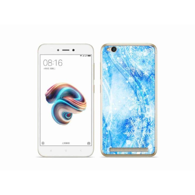 Gelový kryt mmCase na mobil Xiaomi Redmi 5A - sněhové vločky