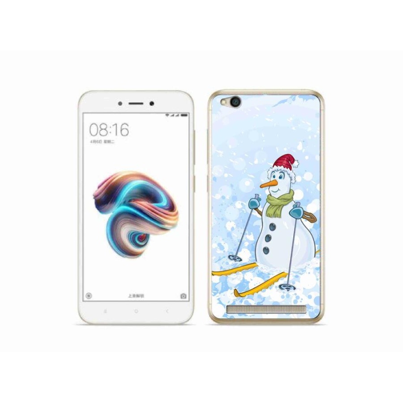 Gelový kryt mmCase na mobil Xiaomi Redmi 5A - sněhulák