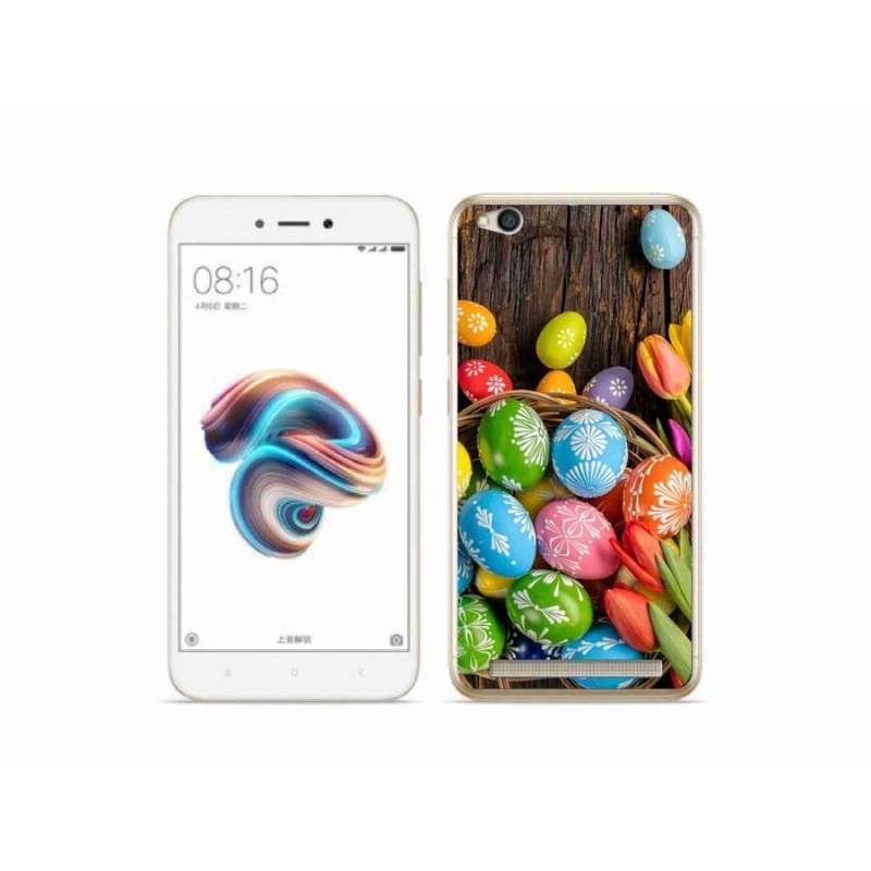 Gelový kryt mmCase na mobil Xiaomi Redmi 5A - velikonoční vajíčka