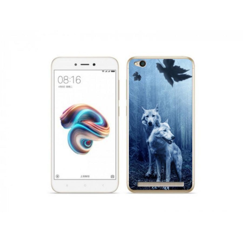 Gelový kryt mmCase na mobil Xiaomi Redmi 5A - vlci v lese