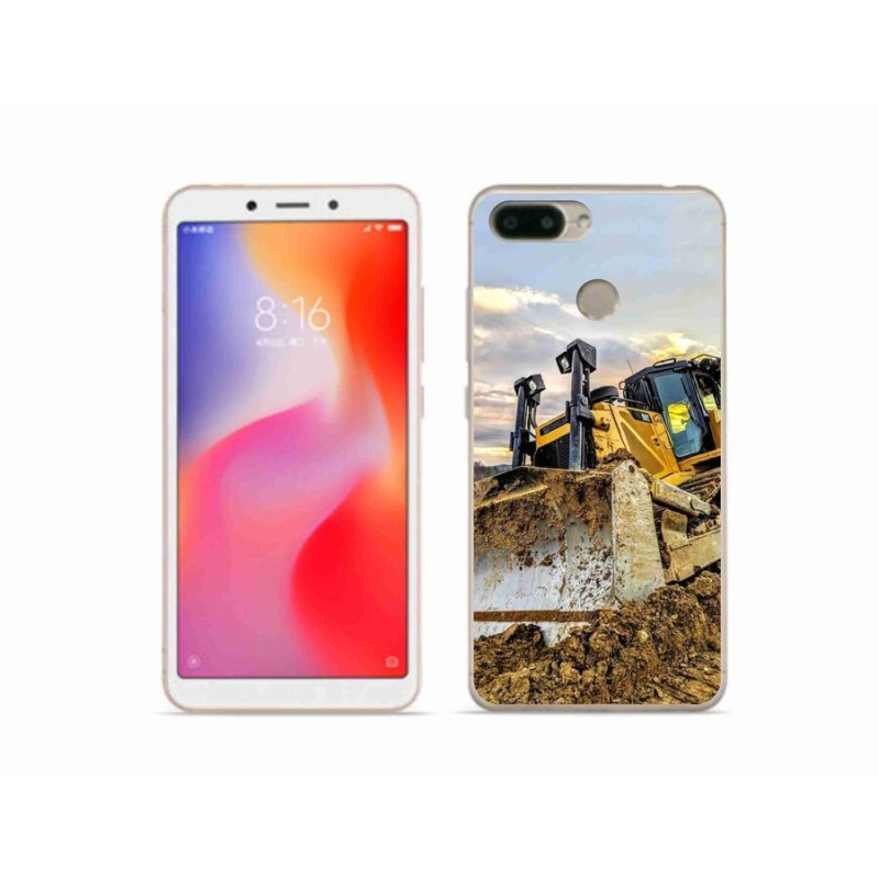 Gelový kryt mmCase na mobil Xiaomi Redmi 6 - bagr