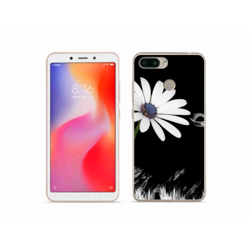 Gelový kryt mmCase na mobil Xiaomi Redmi 6 - bílá květina