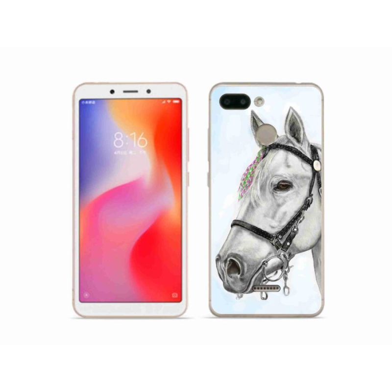 Gelový kryt mmCase na mobil Xiaomi Redmi 6 - bílý kůň 1