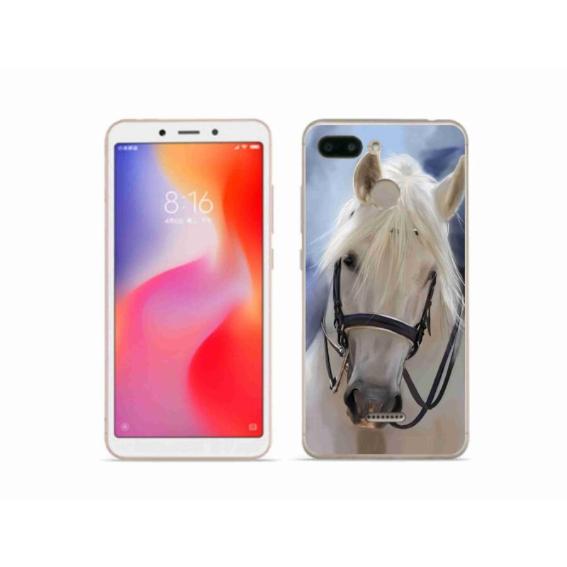 Gelový kryt mmCase na mobil Xiaomi Redmi 6 - bílý kůň