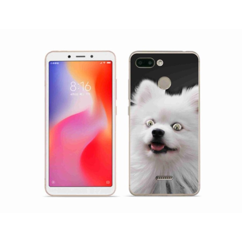 Gelový kryt mmCase na mobil Xiaomi Redmi 6 - bílý špic