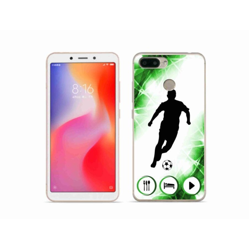 Gelový kryt mmCase na mobil Xiaomi Redmi 6 - fotbalista