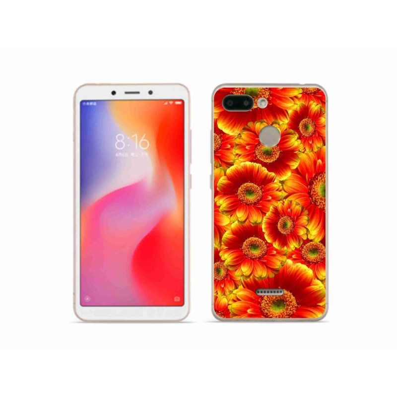 Gelový kryt mmCase na mobil Xiaomi Redmi 6 - gerbera 1