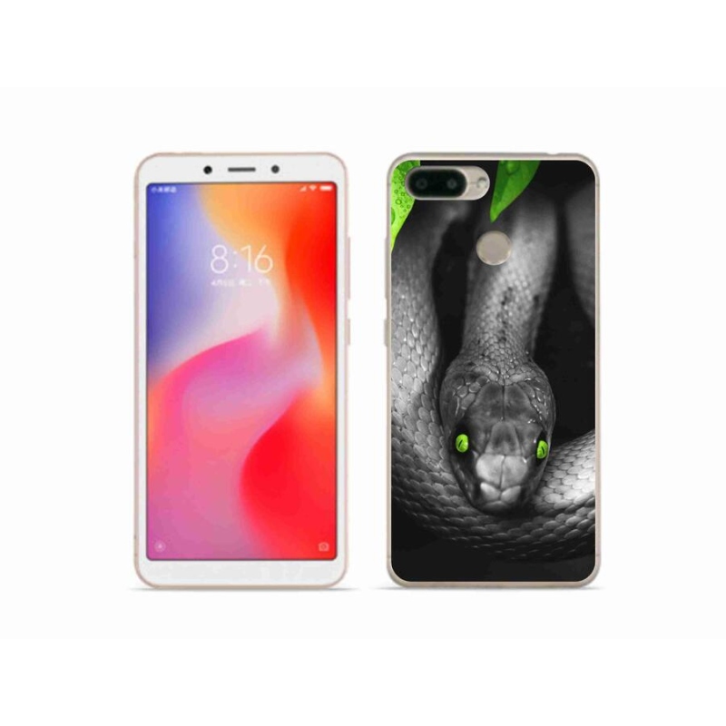 Gelový kryt mmCase na mobil Xiaomi Redmi 6 - had