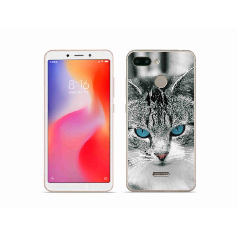 Gelový kryt mmCase na mobil Xiaomi Redmi 6 - kočičí pohled 1