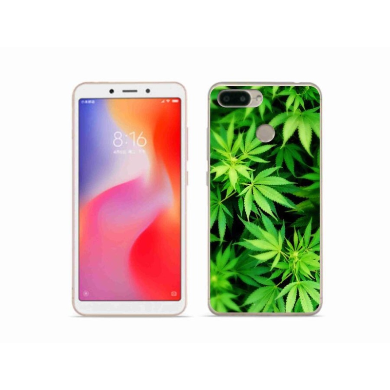 Gelový kryt mmCase na mobil Xiaomi Redmi 6 - konopí 3