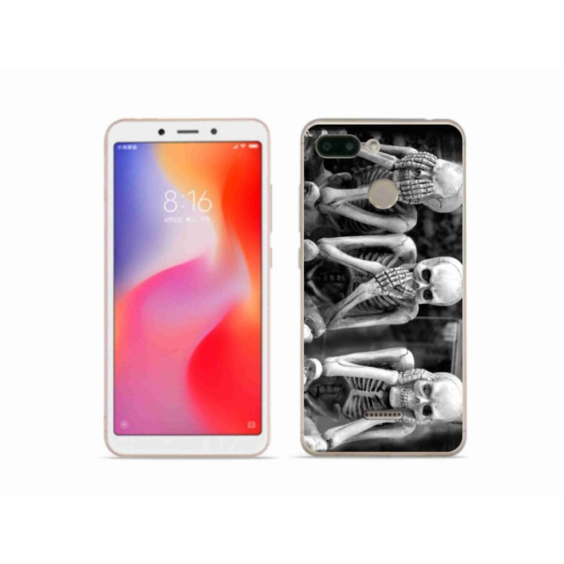 Gelový kryt mmCase na mobil Xiaomi Redmi 6 - kostlivci