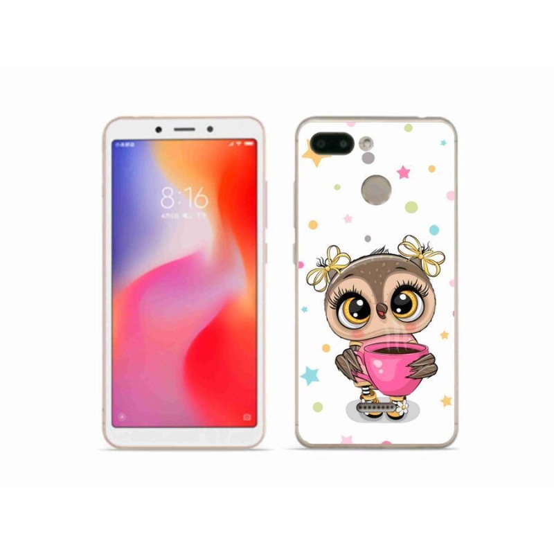 Gelový kryt mmCase na mobil Xiaomi Redmi 6 - kreslená sovička
