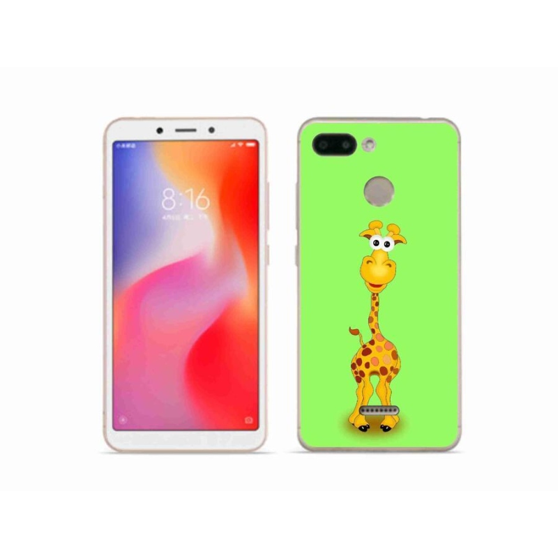 Gelový kryt mmCase na mobil Xiaomi Redmi 6 - kreslená žirafa