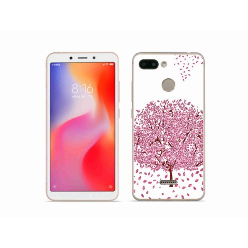 Gelový kryt mmCase na mobil Xiaomi Redmi 6 - kreslený strom s listy