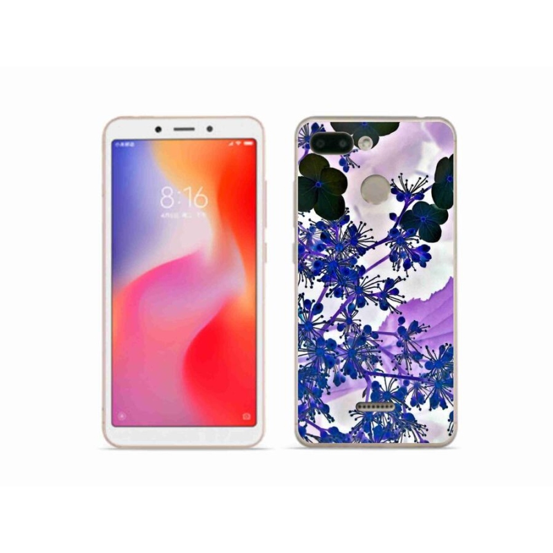 Gelový kryt mmCase na mobil Xiaomi Redmi 6 - květ hortenzie