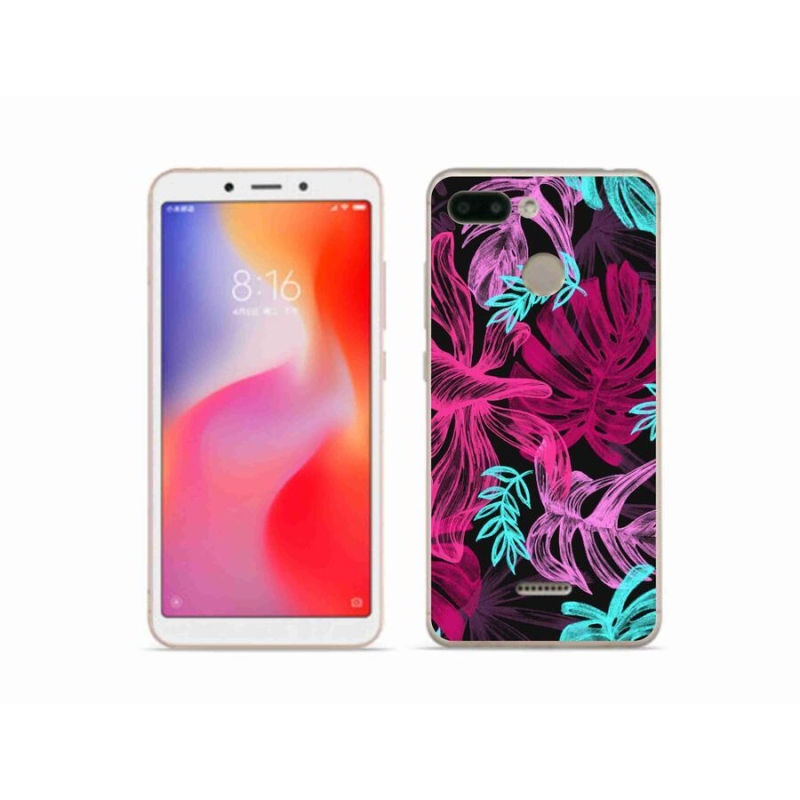 Gelový kryt mmCase na mobil Xiaomi Redmi 6 - květiny 1