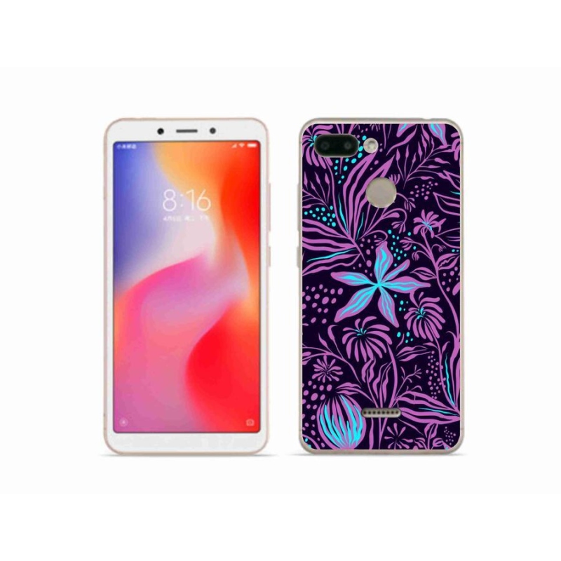 Gelový kryt mmCase na mobil Xiaomi Redmi 6 - květiny 2