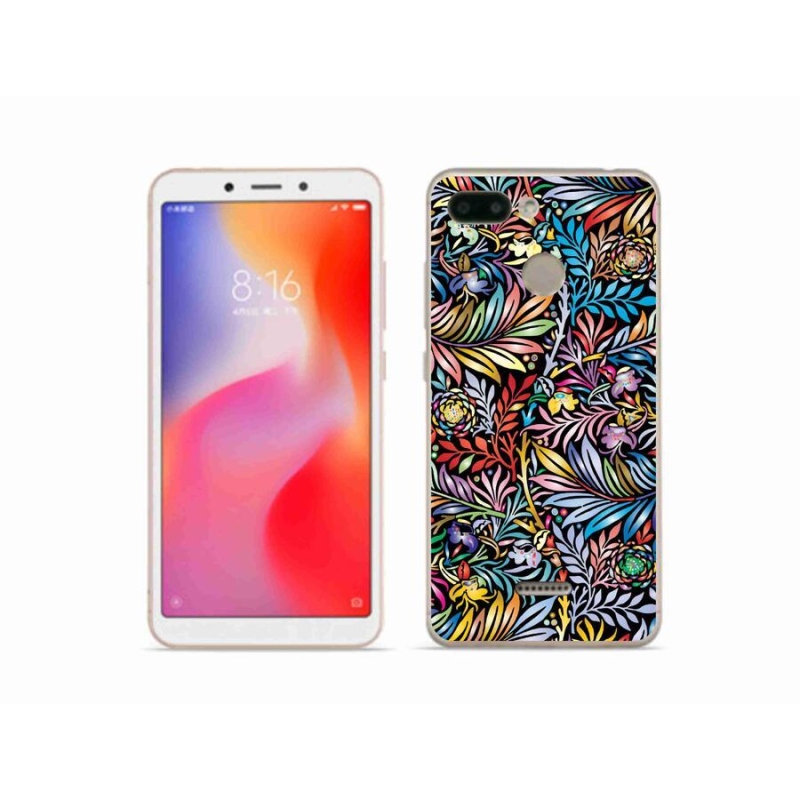 Gelový kryt mmCase na mobil Xiaomi Redmi 6 - květiny 5
