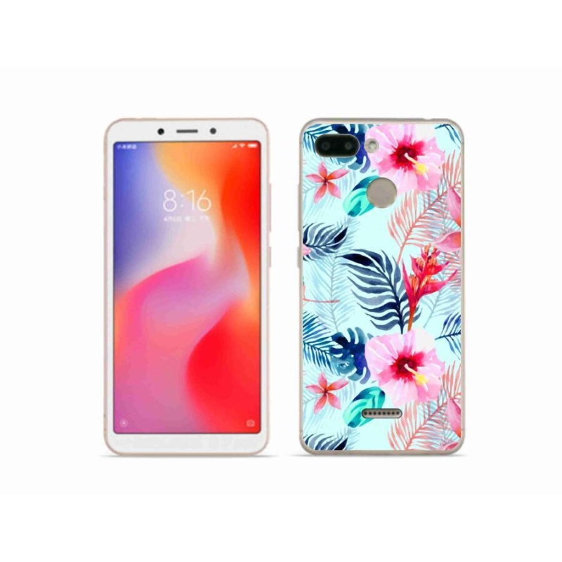 Gelový kryt mmCase na mobil Xiaomi Redmi 6 - květiny